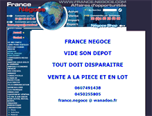 Tablet Screenshot of france-negoce.com